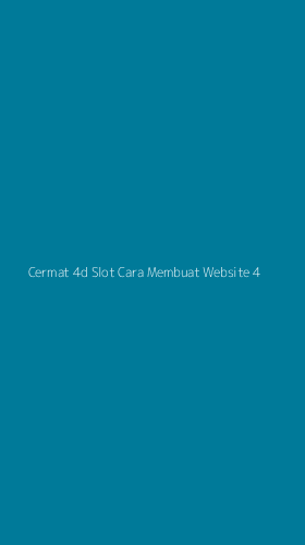 Tampilan Antarmuka Aplikasi Cermat 4d Slot Cara Membuat Website - 4