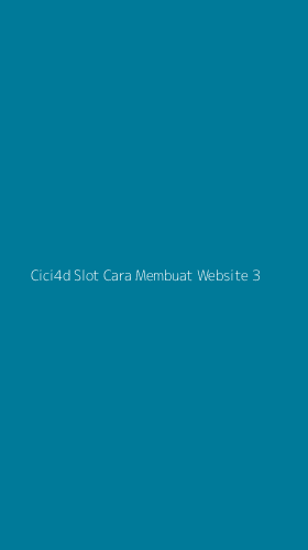 Tampilan Antarmuka Aplikasi Cici4d Slot Cara Membuat Website - 3