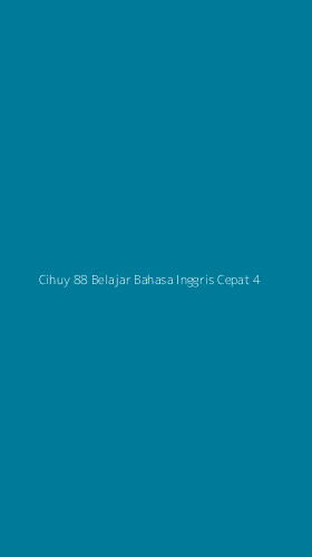 Tampilan Antarmuka Aplikasi Cihuy 88 Belajar Bahasa Inggris Cepat - 4