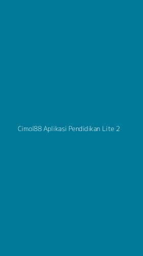 Tampilan Antarmuka Aplikasi Cimol88 Aplikasi Pendidikan Lite - 2
