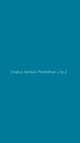 Tampilan Antarmuka Aplikasi Cinabos Aplikasi Pendidikan Lite - 2