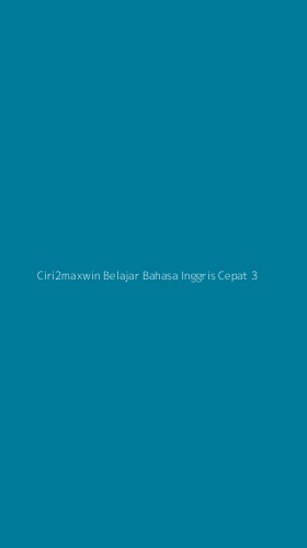 Tampilan Antarmuka Aplikasi Ciri2maxwin Belajar Bahasa Inggris Cepat - 3