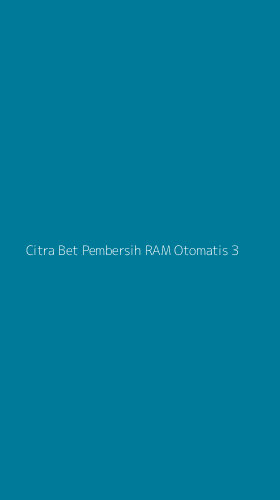 Tampilan Antarmuka Aplikasi Citra Bet Pembersih Ram Otomatis - 3