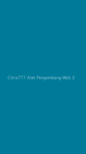 Tampilan Antarmuka Aplikasi Citra777 Alat Pengembang Web - 3