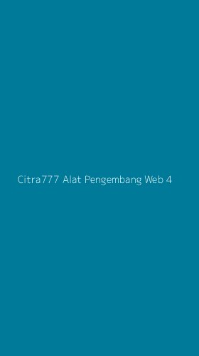 Tampilan Antarmuka Aplikasi Citra777 Alat Pengembang Web - 4