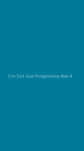 Tampilan Antarmuka Aplikasi Cnn Slot Alat Pengembang Web - 4