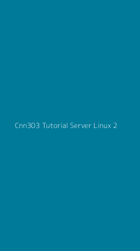 Tampilan Antarmuka Aplikasi Cnn303 Tutorial Server Linux - 2