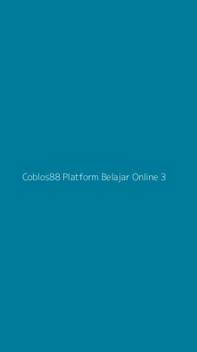 Tampilan Antarmuka Aplikasi Coblos88 Platform Belajar Online - 3
