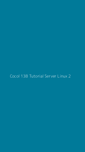 Tampilan Antarmuka Aplikasi Cocol 138 Tutorial Server Linux - 2
