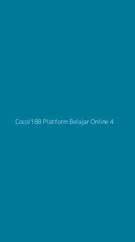 Tampilan Antarmuka Aplikasi Cocol188 Platform Belajar Online - 4