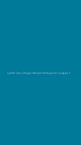 Tampilan Antarmuka Aplikasi Cod4d Situs Dengan Metode Pembayaran Lengkap - 3