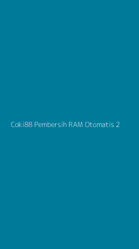 Tampilan Antarmuka Aplikasi Coki88 Pembersih Ram Otomatis - 2