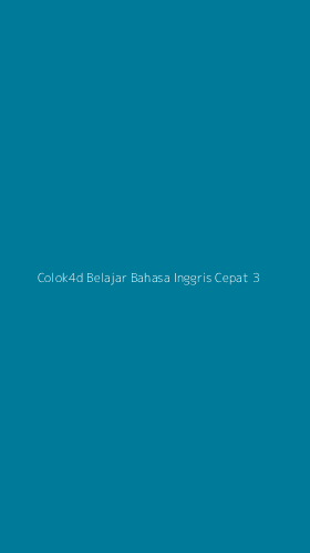 Tampilan Antarmuka Aplikasi Colok4d Belajar Bahasa Inggris Cepat - 3