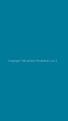 Tampilan Antarmuka Aplikasi Congtogel 168 Aplikasi Pendidikan Lite - 2
