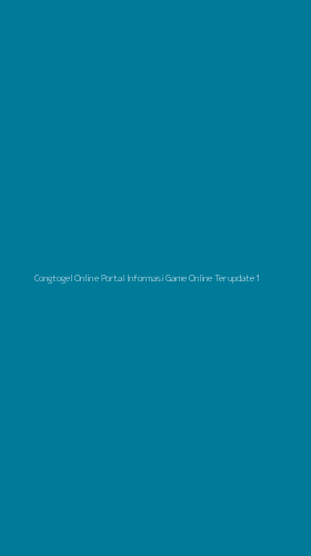 Tampilan Antarmuka Aplikasi Congtogel Online Portal Informasi Game Online Terupdate - 1