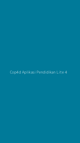 Tampilan Antarmuka Aplikasi Cop4d Aplikasi Pendidikan Lite - 4