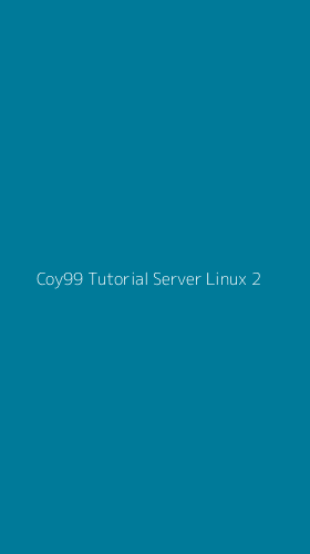 Tampilan Antarmuka Aplikasi Coy99 Tutorial Server Linux - 2