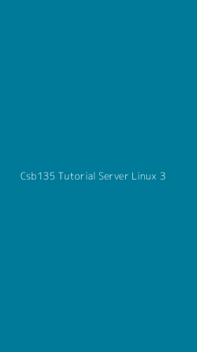 Tampilan Antarmuka Aplikasi Csb135 Tutorial Server Linux - 3