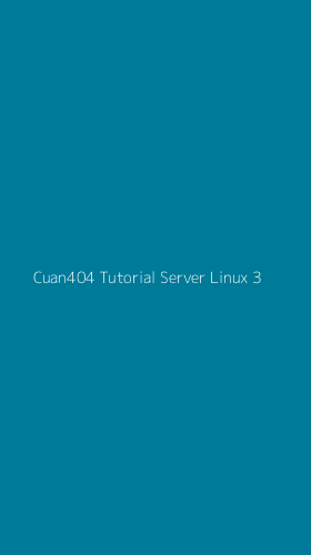 Tampilan Antarmuka Aplikasi Cuan404 Tutorial Server Linux - 3