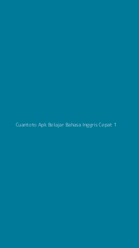 Tampilan Antarmuka Aplikasi Cuantoto Apk Belajar Bahasa Inggris Cepat - 1