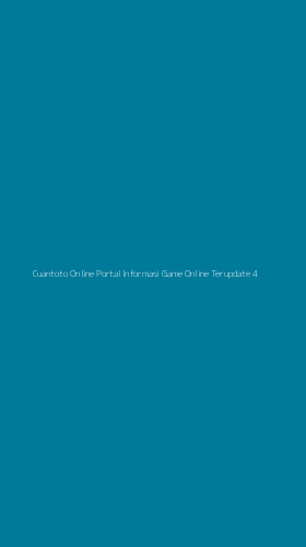 Tampilan Antarmuka Aplikasi Cuantoto Online Portal Informasi Game Online Terupdate - 4