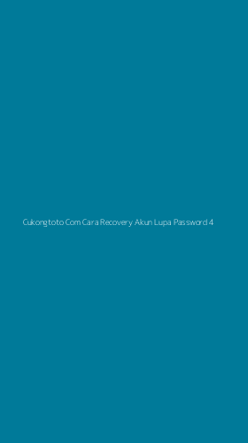 Tampilan Antarmuka Aplikasi Cukongtoto Com Cara Recovery Akun Lupa Password - 4