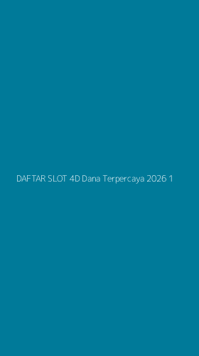 Tampilan Antarmuka Aplikasi Daftar Slot 4d Dana Terpercaya 2026 - 1