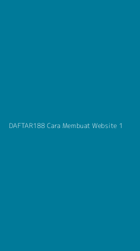 Tampilan Antarmuka Aplikasi Daftar188 Cara Membuat Website - 1