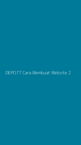 Tampilan Antarmuka Aplikasi Depo77 Cara Membuat Website - 2