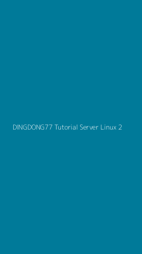 Tampilan Antarmuka Aplikasi Dingdong77 Tutorial Server Linux - 2