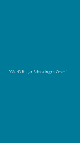 Tampilan Antarmuka Aplikasi Domino Belajar Bahasa Inggris Cepat - 1