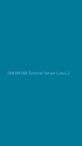 Tampilan Antarmuka Aplikasi Dukun168 Tutorial Server Linux - 2