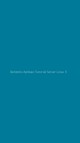 Tampilan Antarmuka Aplikasi Dafatoto Aplikasi Tutorial Server Linux - 3