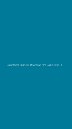 Tampilan Antarmuka Aplikasi Darahtogel App Cara Download Apk Game Resmi - 1