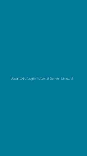 Tampilan Antarmuka Aplikasi Dasartoto Login Tutorial Server Linux - 3