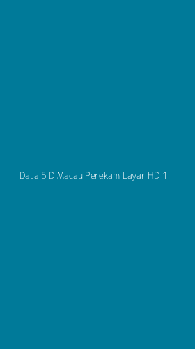 Tampilan Antarmuka Aplikasi Data 5 D Macau Perekam Layar Hd - 1