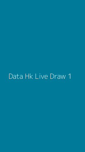 Tampilan Antarmuka Aplikasi Data Hk Live Draw - 1