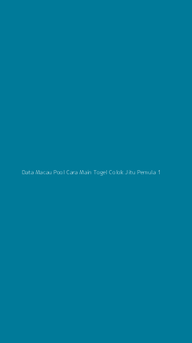 Tampilan Antarmuka Aplikasi Data Macau Pool Cara Main Togel Colok Jitu Pemula - 1