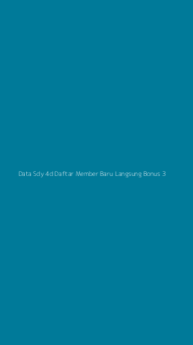 Tampilan Antarmuka Aplikasi Data Sdy 4d Daftar Member Baru Langsung Bonus - 3