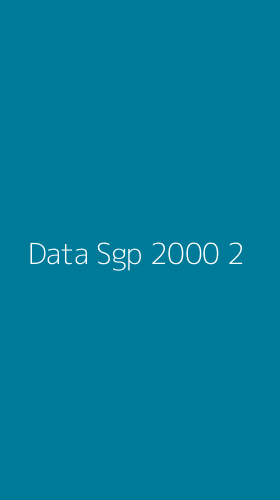 Tampilan Antarmuka Aplikasi Data Sgp 2000 - 2