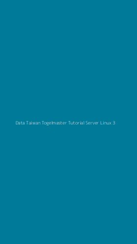Tampilan Antarmuka Aplikasi Data Taiwan Togelmaster Tutorial Server Linux - 3