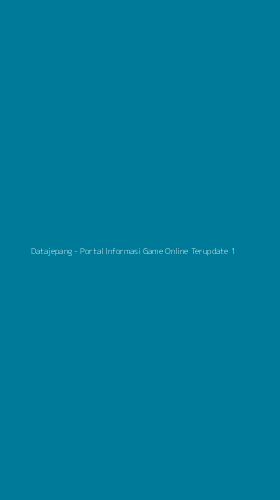 Tampilan Antarmuka Aplikasi Datajepang - Portal Informasi Game Online Terupdate - 1