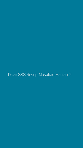 Tampilan Antarmuka Aplikasi Davo 888 Resep Masakan Harian - 2