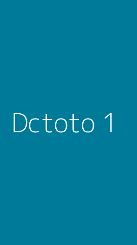 Tampilan Antarmuka Aplikasi Dctoto - 1