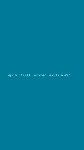 Tampilan Antarmuka Aplikasi Deposit10000 Download Template Web - 2