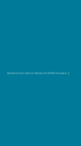Tampilan Antarmuka Aplikasi Derektortoto Daftar Pembersih Ram Otomatis - 2