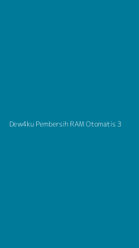 Tampilan Antarmuka Aplikasi Dew4ku Pembersih Ram Otomatis - 3