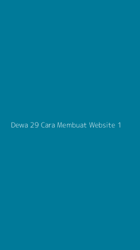 Tampilan Antarmuka Aplikasi Dewa 29 Cara Membuat Website - 1