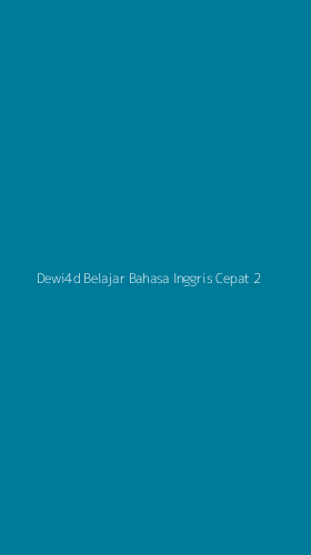 Tampilan Antarmuka Aplikasi Dewi4d Belajar Bahasa Inggris Cepat - 2