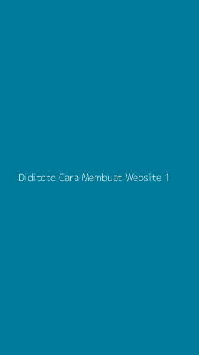 Tampilan Antarmuka Aplikasi Diditoto Cara Membuat Website - 1